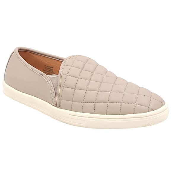 Sun + Stone Women Slip On Sneakers Mariam 2 Size US 6M Taupe Quilted - Picture 1 of 5